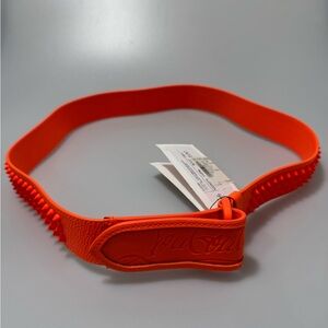 Christian Louboutin Loubi Spike Belt Orange Size 40”/100CM